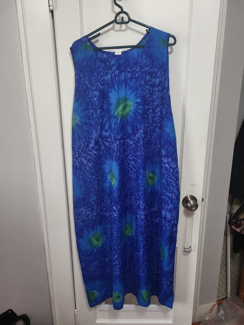 Blue Tie-Dye Swim Coverup One-size